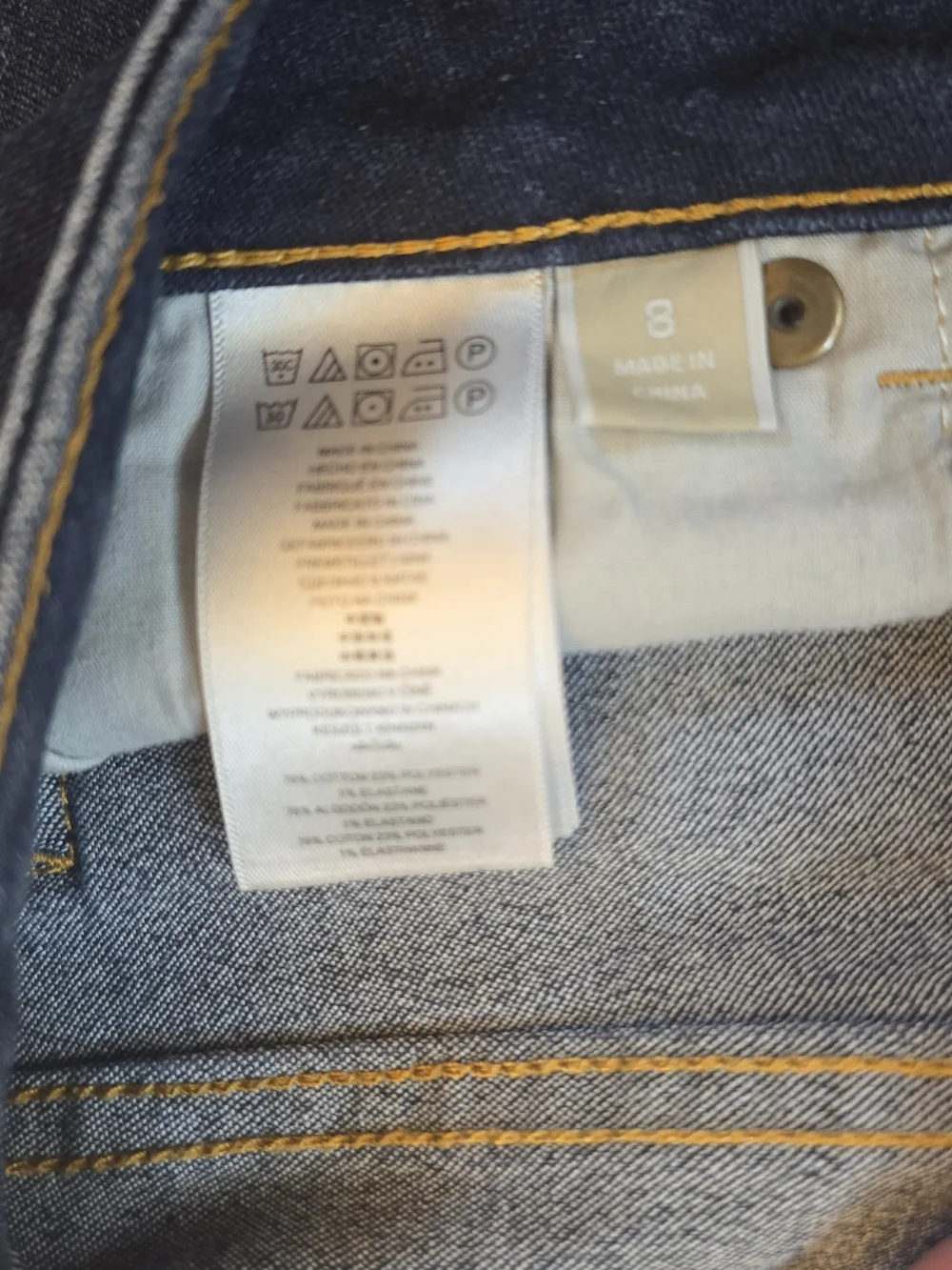 Michael Kors Women's Navy Stretch Denim Shorts sz 8